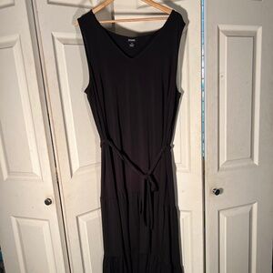 Evan’s Black Dress with Tie at Waist Size 20